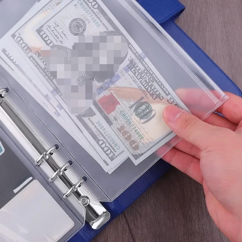 Portfolio Folder Zip - 10PCS PVC Binder Pocket Cash Envelopes
