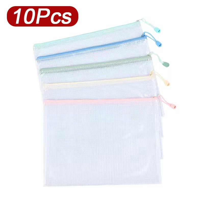5-30 Pcs Document Zipper Mesh  - Office Stationery And Supply ulasan dan harga