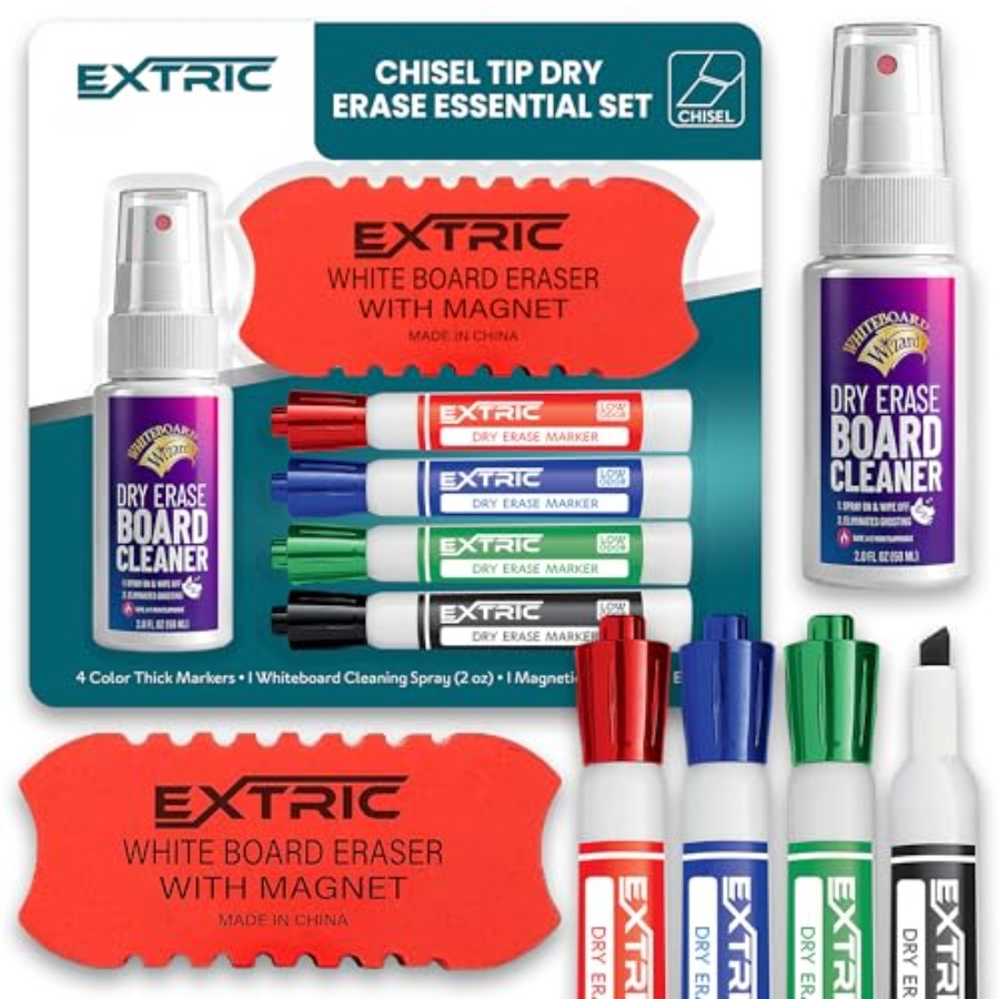 Dry Erase Markers Set, 4 White - Whiteboard Marker Set ulasan dan harga