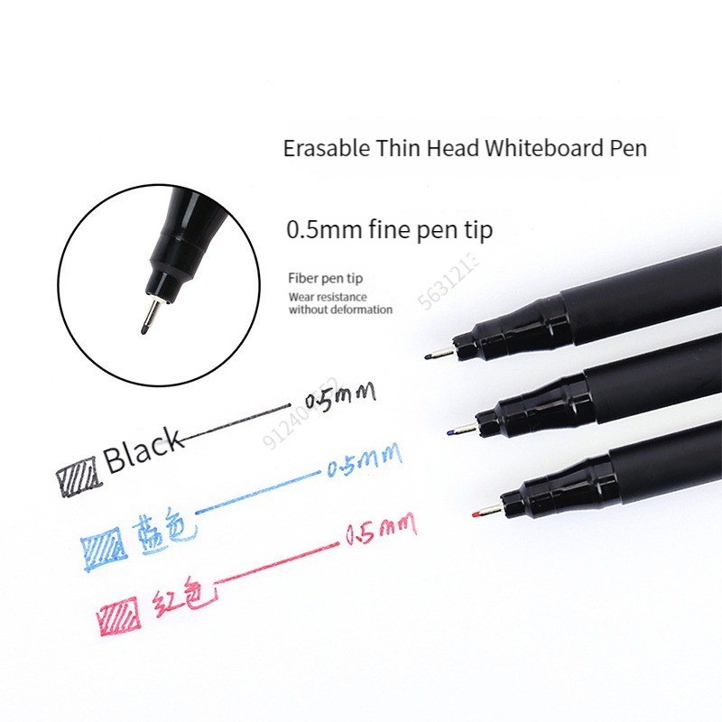 1/3PCS 0.5mm Dry Erase Art Mar - Whiteboard Marker Set ulasan dan harga