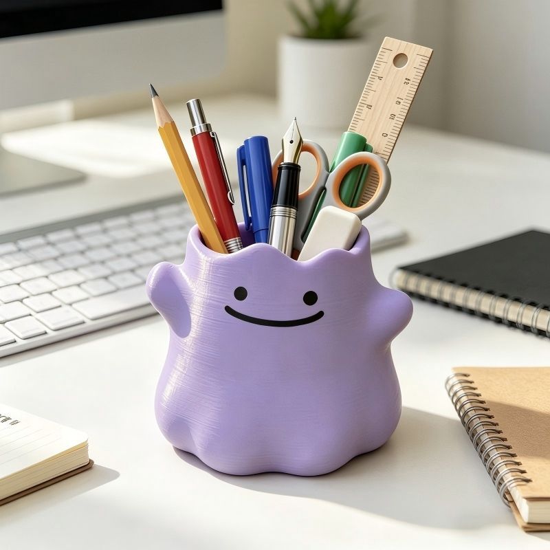 Cartoon Character Pen Holder C - Stationery Office ulasan dan harga
