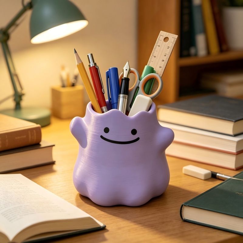 Cartoon Character Pen Holder C - Stationery Office ulasan dan harga