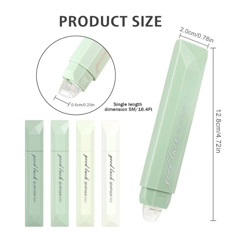 4pcs Gradient Color Glue Tape, - Glue Stick Pack ulasan dan harga