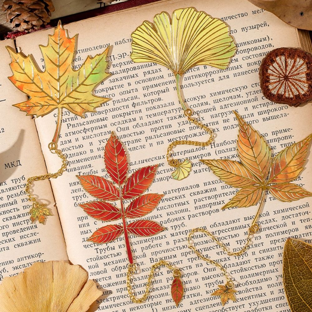 Metal Leaves Bronzing Bookmark - Stationery And Office Supply Chain ulasan dan harga