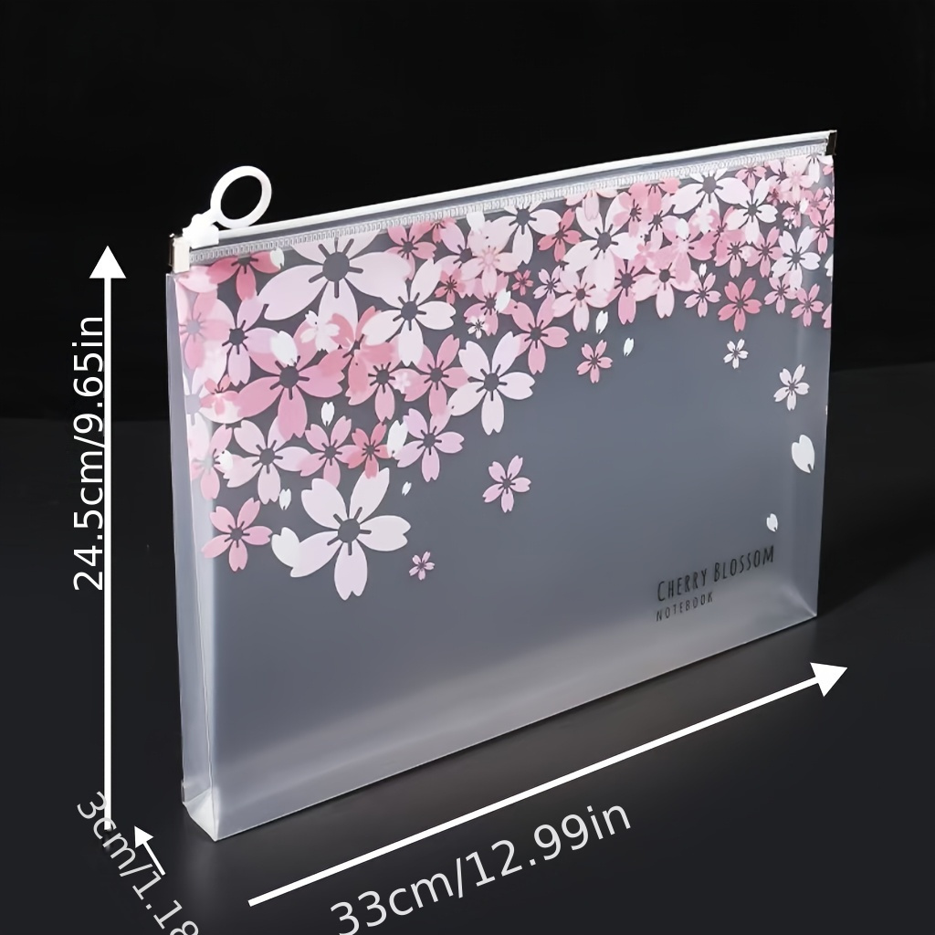 Random Pattern Transparent A4  - Portfolio Folder Zip ulasan dan harga